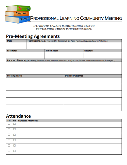 Professional Learning Community Meeting