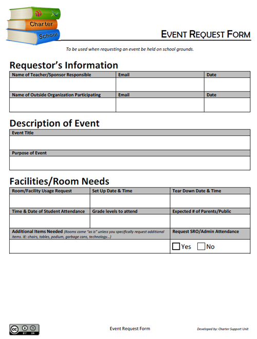 Event Request Form